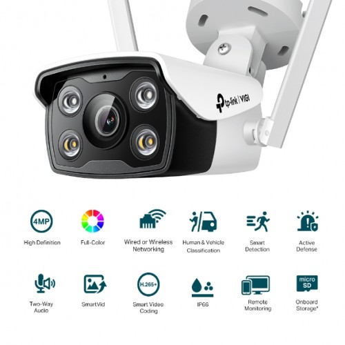 Κάμερα Bullet 4MP 4mm Lens Network Wi-Fi Outdoor Full-Color VIGI C340-W TP-Link