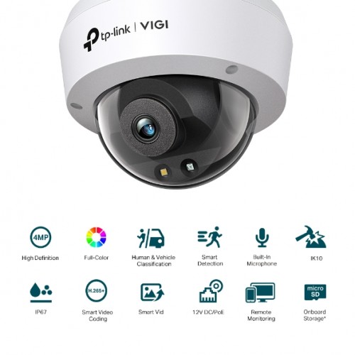 Κάμερα Dome 4MP 4mm Lens Network Full-Color VIGI C240 TP-Link
