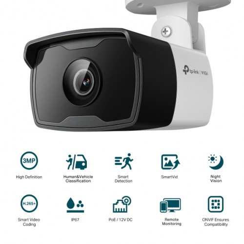 Κάμερα Bullet 3MP 6mm Lens Network Outdoor IR VIGI C330I TP-Link