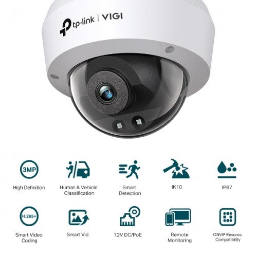 Κάμερα Dome 3MP 4mm Lens Network IR VIGI C230I TP-Link