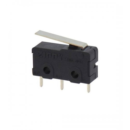 Διακόπτης micro switch με μικρό λαμάκι 16,7mm SPDT 5A 125/250V AC SM-05S-01P0-Z Zippy
