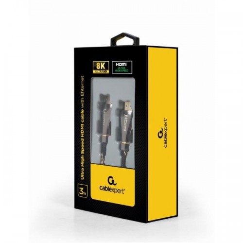 Καλώδιο HDMI αρσενικό -> HDMI αρσενικό + ethernet 2.1v 3m μαύρο GM-HDMI8KP-3M Cablexpert