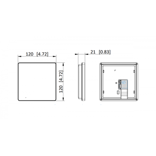 Μόνιτορ θυροτηλεόρασης ethernet 7" 12VDC/PoE DS-KH6000-E1 Hikvision
