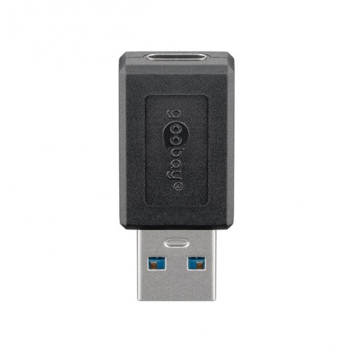 Αντάπτορας USB A 3.2 αρσενικό -> USB Type C θηλυκό μαύρο 45400 Goobay