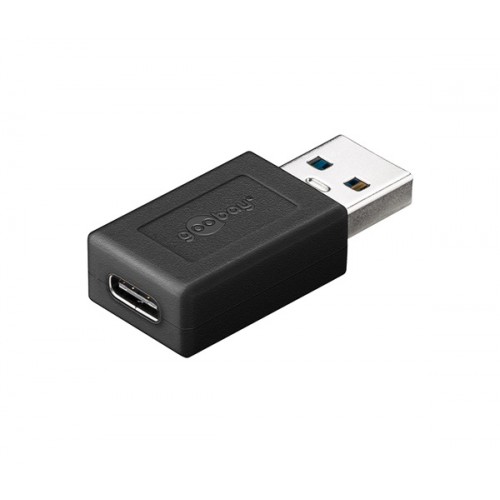Αντάπτορας USB A 3.2 αρσενικό -> USB Type C θηλυκό μαύρο 45400 Goobay