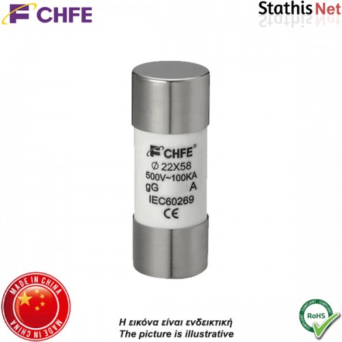 Ασφάλεια κεραμική 22x58mm ταχείας 125Α 500V SGF CHFE