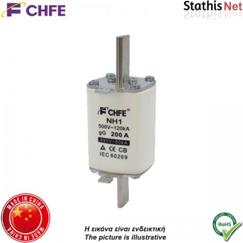 Ασφάλεια μαχαιρωτή 250A 500-690V AC gL-gG NH1 CHFE