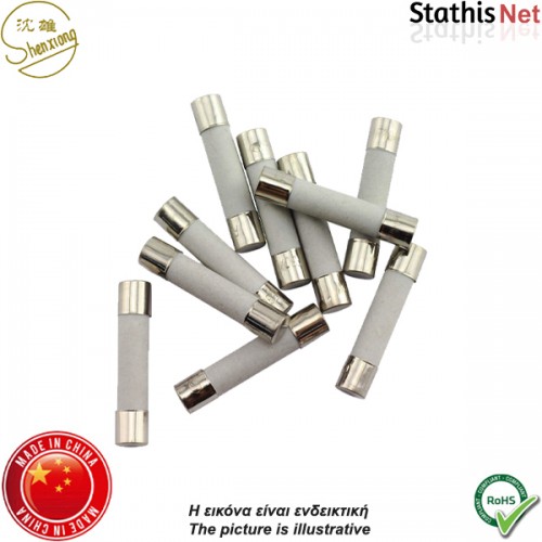 Ασφάλεια γυαλάκι 5x20mm ταχείας 0.125Α S1018 Shenxiong