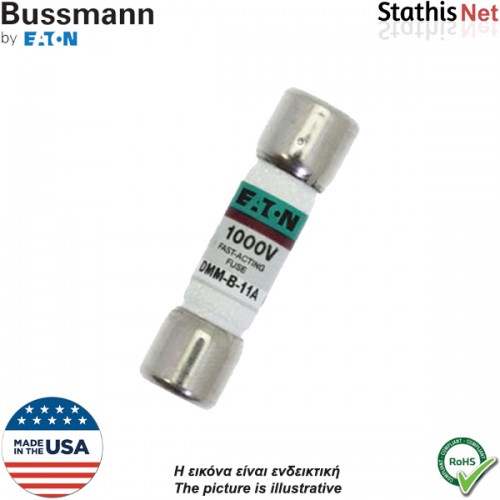 Ασφάλεια κεραμική 10.3x38mm ταχείας 11A 1000V DMM-B-11A Bussmann
