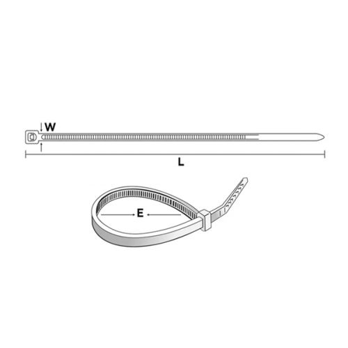 Δεματικά 4.6x203mm κόκκινα CV200RD KSS