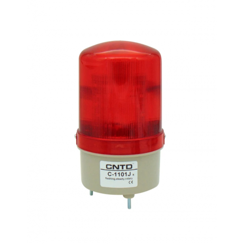 Φάρος μεγάλος LED multifunction με Buzzer 12V DC / 230V AC 85x155mm κόκκινος IP40 C-1101J CNTD