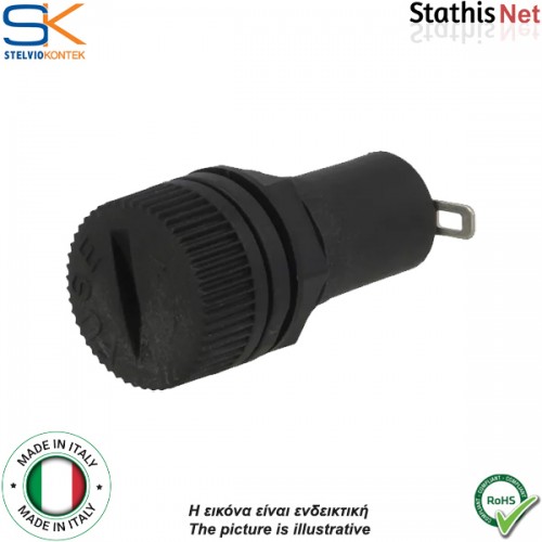 Ασφαλειοθήκη βιδωτή σασί 5x20mm 6.3A PTF/30 Stelvio Kontek
