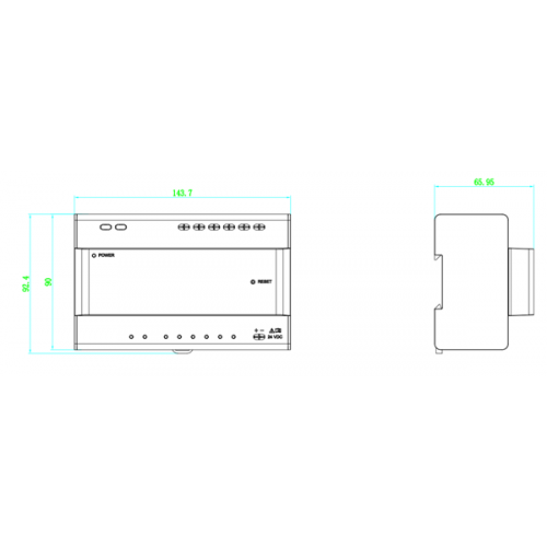 Διανομέας 2 καλωδίων για HD Apartment Modular Video Intercom DS-KAD7060EY Hikvision