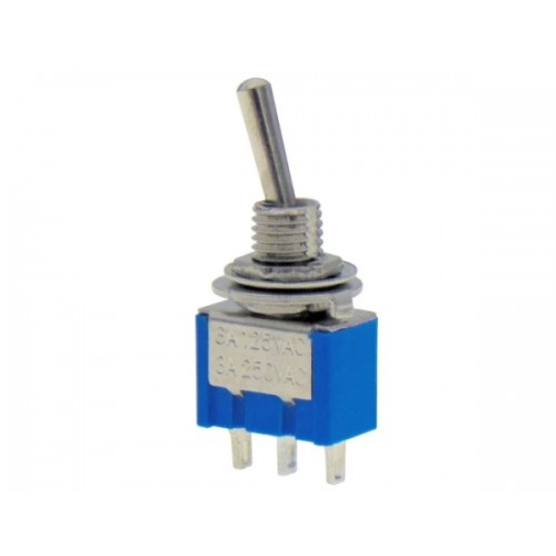 Διακόπτης toggle supermini ON-OFF-ON μονοπολικός 3A 250V 3P MTS-103-A1 LZ