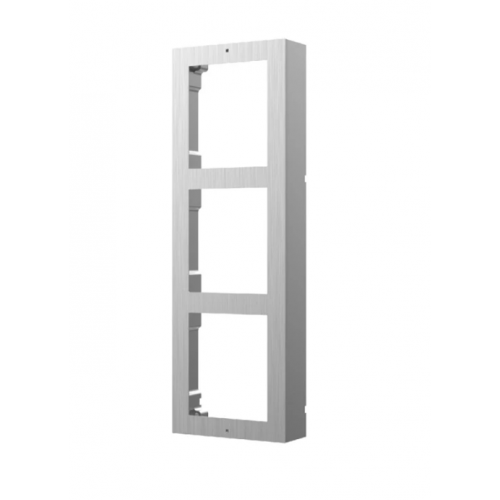 Βάση για επίτοιχη τοποθέτηση 3χ modules για μπουτονιέρα εισόδου Intercom Stainless Steel DS-KD-ACW3/S Hikvision