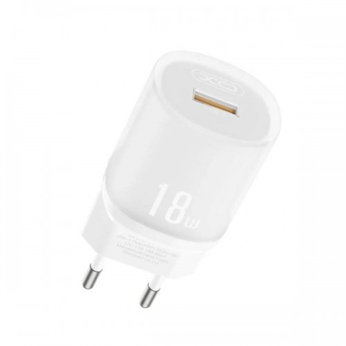 Τροφοδοτικό 230V in -> Out USB-A 18W QC3.0 λευκό L157 XO