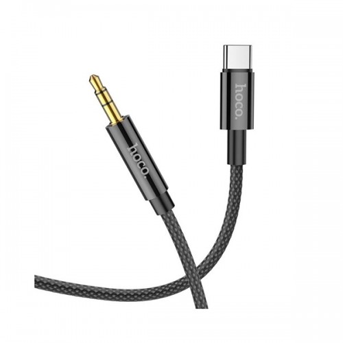 Καλώδιο USB 2.0 type C -> audio 3.5mm αρσενικό για Smartphones 1m μαύρο UPA19TBK Hoco
