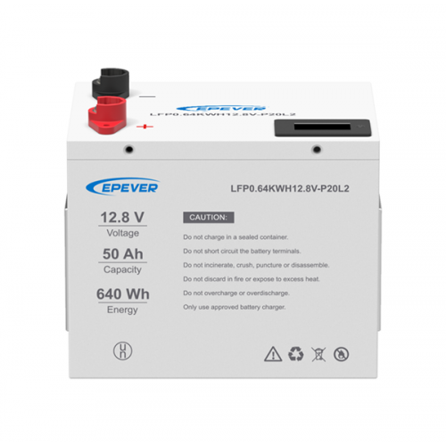 Μπαταρία Λιθίου 12V 50Ah 0.64kWh EP-LFP1250 Epever
