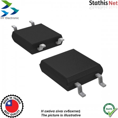 Γέφυρα ανόρθωσης SMT 1.5A 200V DF02S SDIP HY Electronic
