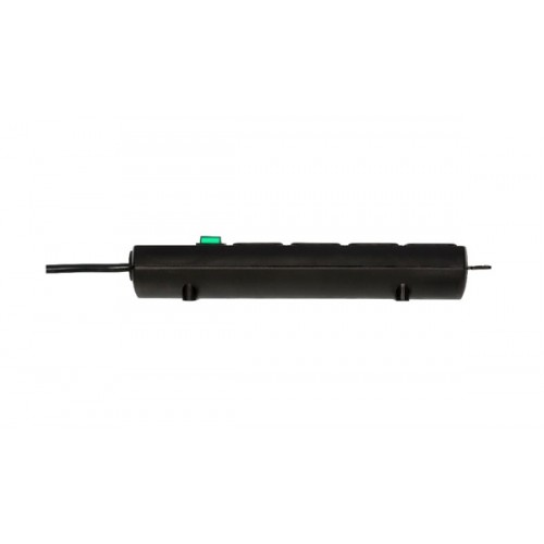 Πολύπριζο 4 σούκο 3x1.5mm² 2m μαύρο με διακόπτη + προστασία 1153100100 Brennenstuhl