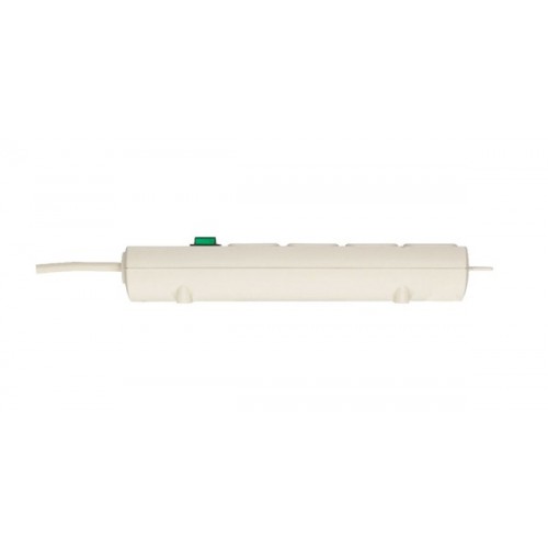 Πολύπριζο 4 σούκο 3x1.5mm² 2m λευκό με διακόπτη + προστασία 1153120100 Brennenstuhl