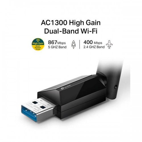 USB Adapter Ασύρματο Dual Band AC1300 Archer T3U Plus TP-LINK