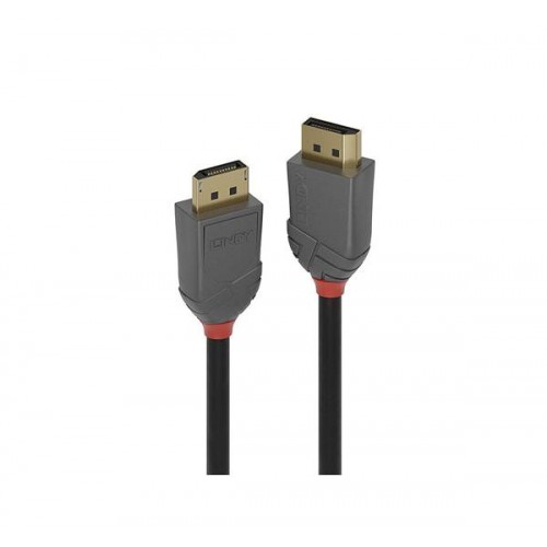 Καλώδιο DisplayPort αρσενικό -> DisplayPort αρσενικό v1.4 2m Anthra Line Lindy