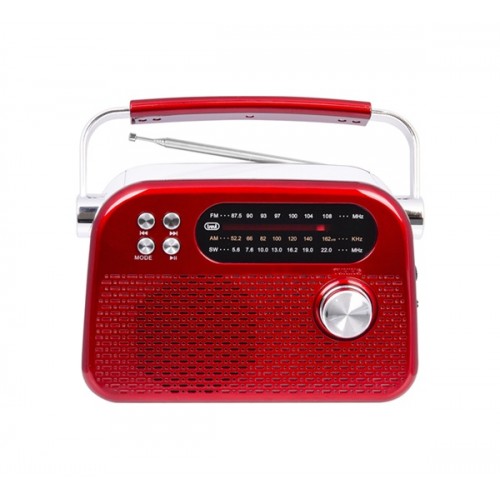 Ραδιόφωνο AM/FM/SW Bluetooth/USB/MicroSD type C κόκκινο RDA 70 BR Trevi