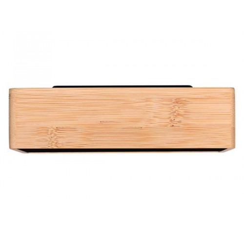 Ψηφιακό θερμόμετρο-υγρόμετρο με ρολόι, ξυπνητήρι και ημερολόγιο bamboo Noble LIFE