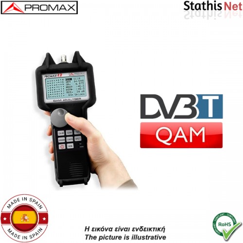 Μέτρηση σήματος DVB-T (COFDM) για τον PROMAX-12 OP-012-O PROMAX