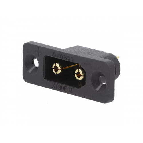Κονέκτορας DC θηλυκός 2pin 30A πάνελ XT90E-M Amass