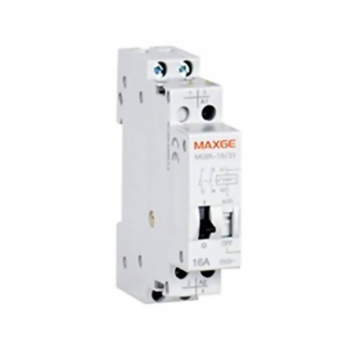 Relay καστάνιας ράγας 1NO 230VAC/110VDC 16A MGIR Maxge