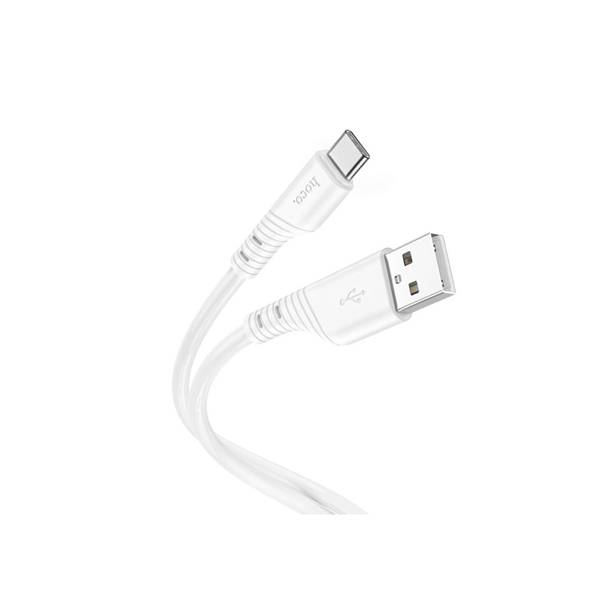 Καλώδιο φόρτισης & συγχρονισμού 3A USB A -> Type C 1m full speed σιλικόνης Crystal Color λευκό X97 Hoco Καλώδιο φόρτισης & συγχρονισμού 3A USB A -> Type C 1m full speed σιλικόνης Crystal Color λευκό X97 Hoco