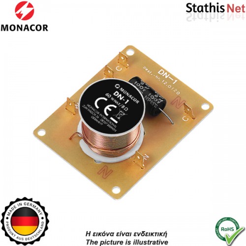 Crossover 2 δρόμων 8Ω 60W DN-1 MONACOR Crossover 2 δρόμων 8Ω 60W DN-1 MONACOR