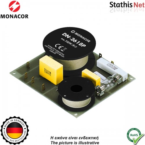 Crossover 2 δρόμων 8Ω 350W DN-2618P MONACOR Crossover 2 δρόμων 8Ω 350W DN-2618P MONACOR