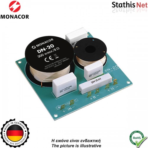 Crossover 2 δρόμων 8Ω 300W DN-20 MONACOR