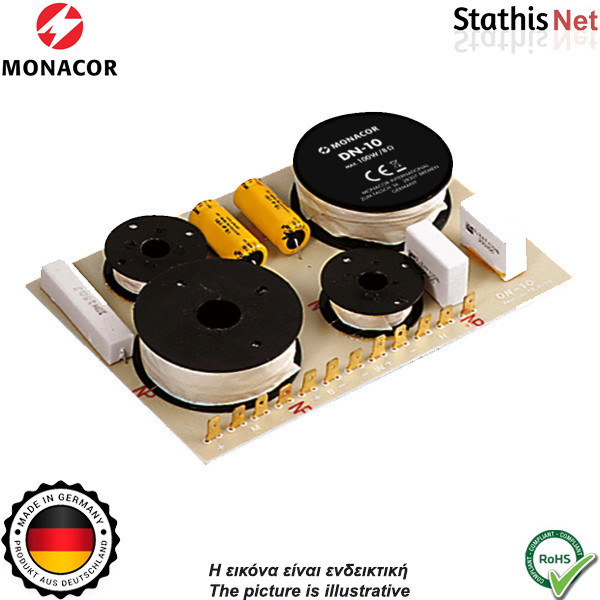 Crossover 3 δρόμων 8Ω 100W DN-10 MONACOR Crossover 3 δρόμων 8Ω 100W DN-10 MONACOR