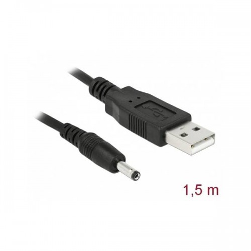 Καλώδιο USB 2.0 A αρσενικό → DC 3.5×1.35 mm γωνιακό 1.5m 82377 Delock