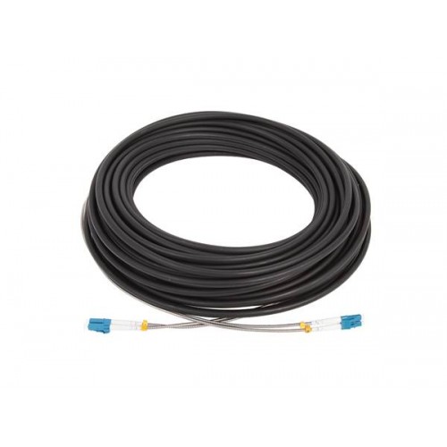 Καλώδιο patch οπτικής ίνας εξωτερικού χώρου θωρακισμένο LC/UPC-LC/UPC 20m SM G657A2 Duplex Cyberteam