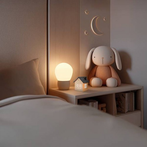 Ρολόι ψηφιακό -  ξυπνητήρι σπιτάκι με φωτάκι νυκτός και οθόνη LED 221-0453 Life