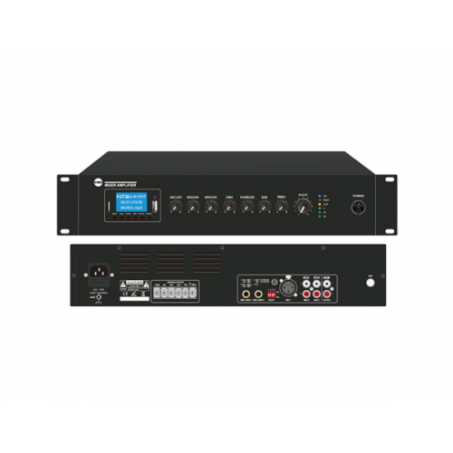 Ενισχυτής μικροφωνικός – μίκτης 60W 19" USB/Bluetooth/FM 3 Mic 2 Aux 70/100V EA-60A CMX AUDIO