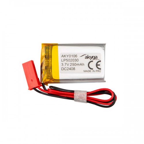Μπαταρία 3.7V 250mAh Li-Polymer με προστασία και plug JST SYP-02T-1 AKY0106 Akyga