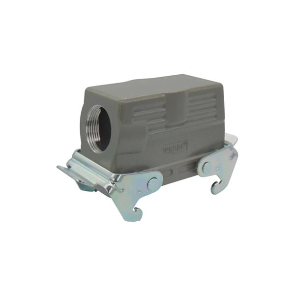 Κάλυμμα προστατευτικό μεταλλικό για heavy-duty connector 16P με μανδάλωση & PG21 H16B-SO/P-2L-PG21 SIB/WVL Κάλυμμα προστατευτικό μεταλλικό για heavy-duty connector 16P με μανδάλωση & PG21 H16B-SO/P-2L-PG21 SIB/WVL