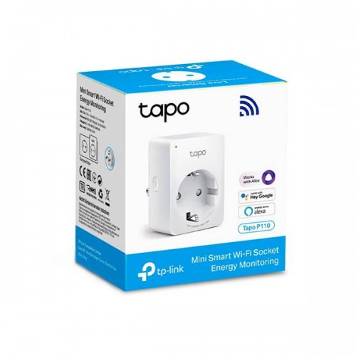 Πρίζα σούκο 16A λευκή Smart WiFi P110 Tapo TP-Link Πρίζα σούκο 16A λευκή Smart WiFi P110 Tapo TP-Link