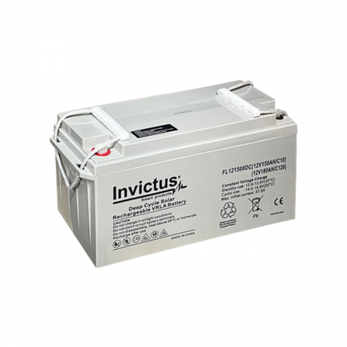 Μπαταρία 12V 150Ah C10/180Ah C120 μολύβδου solar βαθιάς εκφόρτισης FL12-150 Invictus