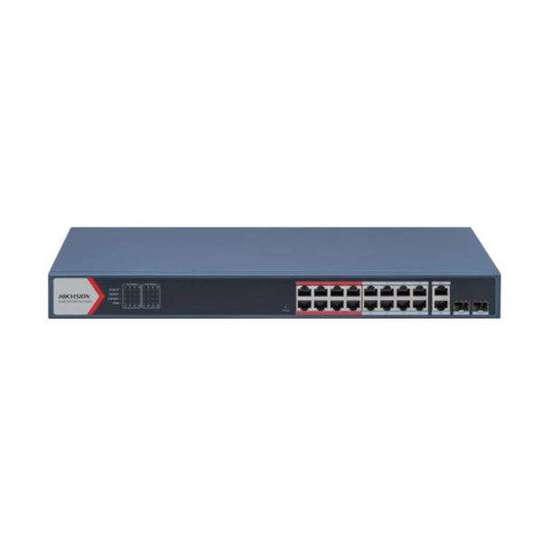 Switch 18-Port Smart Managed PoE+ Gigabit Rack 19'' 230W DS-3E1318P-EI(B) Hikvision Switch 18-Port Smart Managed PoE+ Gigabit Rack 19'' 230W DS-3E1318P-EI(B) Hikvision