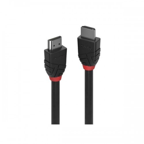 Καλώδιο HDMI αρσενικό -> HDMI αρσενικό + ethernet 2.1v 1m 8K@60Hz μαύρο 36771 Black Line Lindy