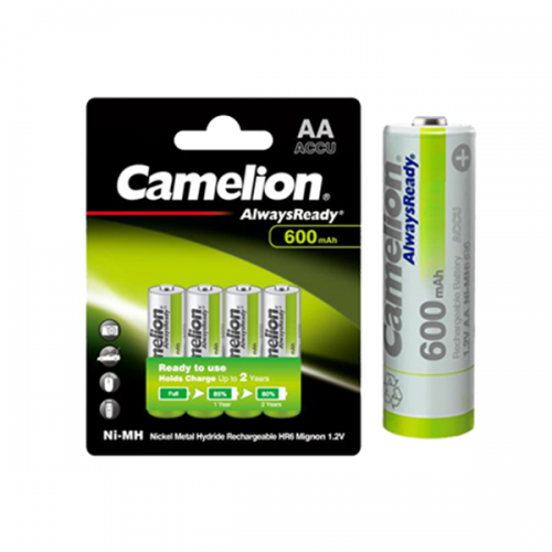Μπαταρία επαναφορτιζόμενη 1.2V R06 AA 800mAh Νi-Mh BL4pcs Always Ready Premium Camelion