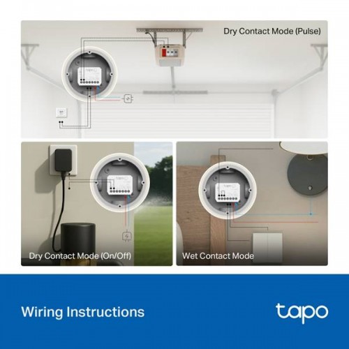 Διακόπτης Smart WiFi module 100-240V χωνευτός 16A μετρητής ενέργειας & dry contact Matter Tapo S110E TP-Link