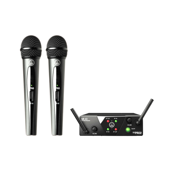 Ασύρματο σύστημα 2 μικροφώνων χειρός UHF WMS40 Mini2 Dual Vocal AKG Ασύρματο σύστημα 2 μικροφώνων χειρός UHF WMS40 Mini2 Dual Vocal AKG
